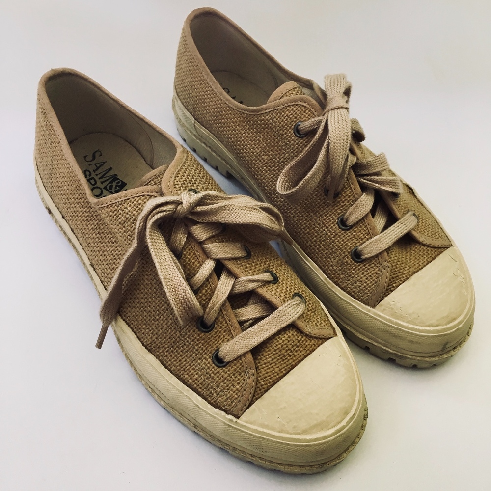 Sam & Libby burlap sneakers